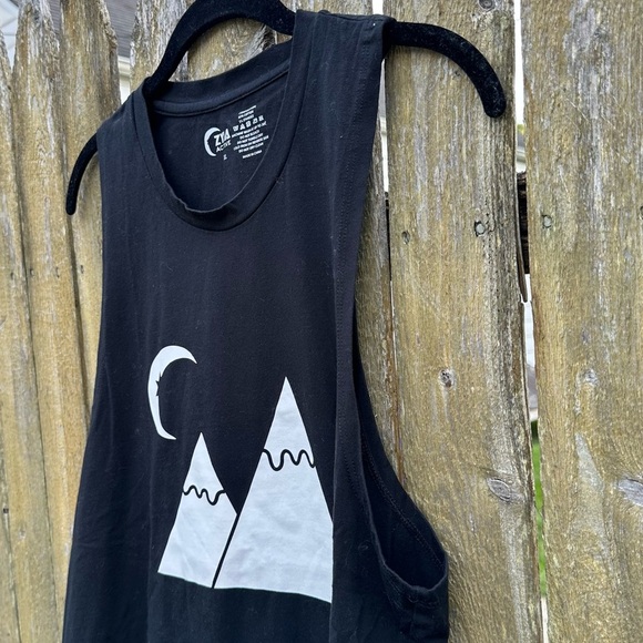 Zyia Active Mountain Moon Muscle Tank Black Sz XL - Picture 6 of 8